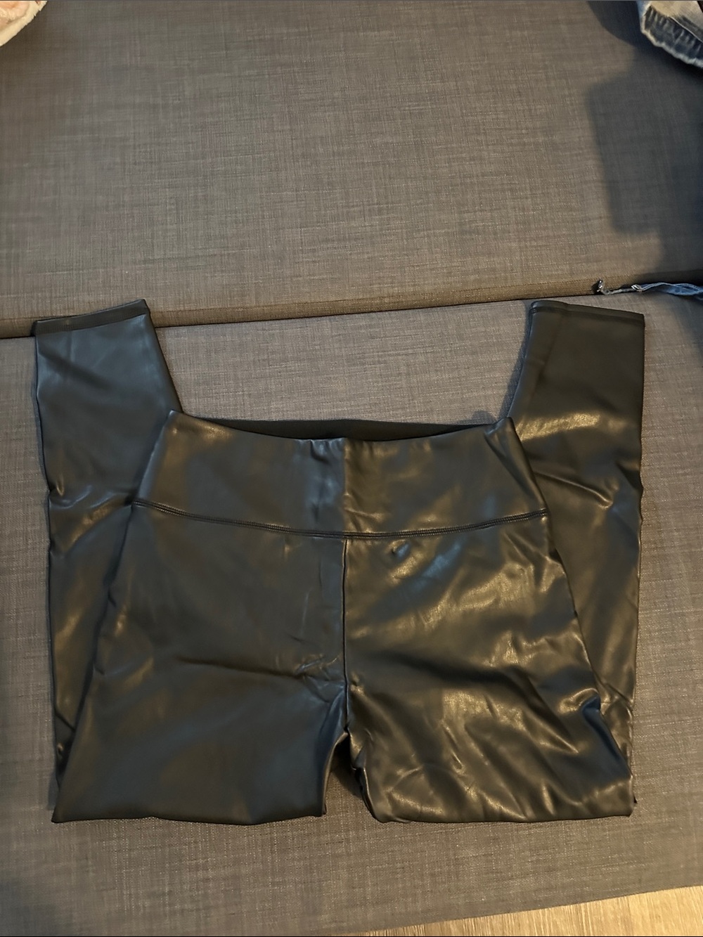 Hollister Black Faux Leather Kids Shorts